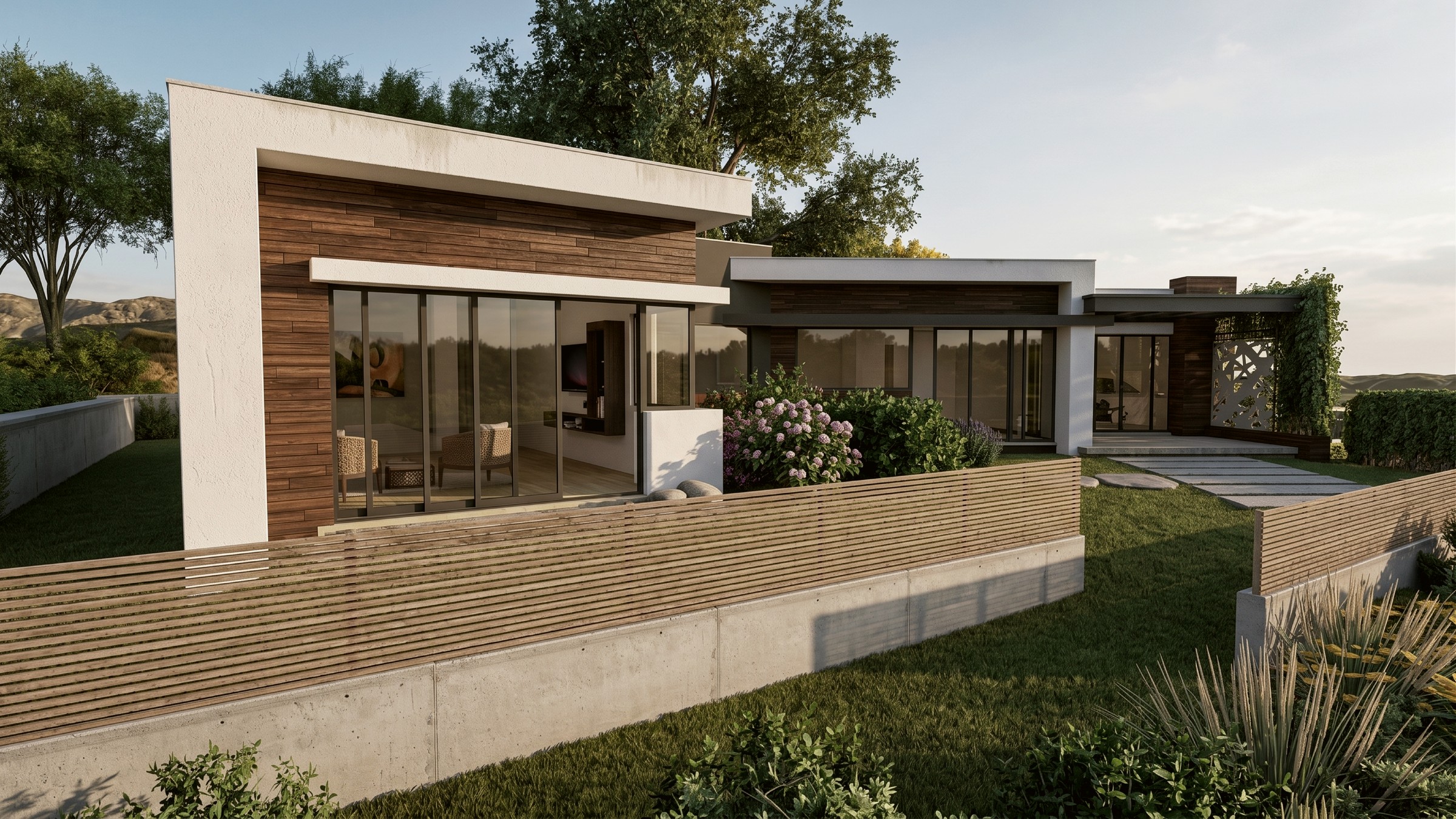Fachada de proyecto residencial de Modulare Arquitectos